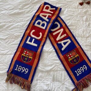 FC Barcelona Official Licensed Supporters Scarf – Classic Crest Design